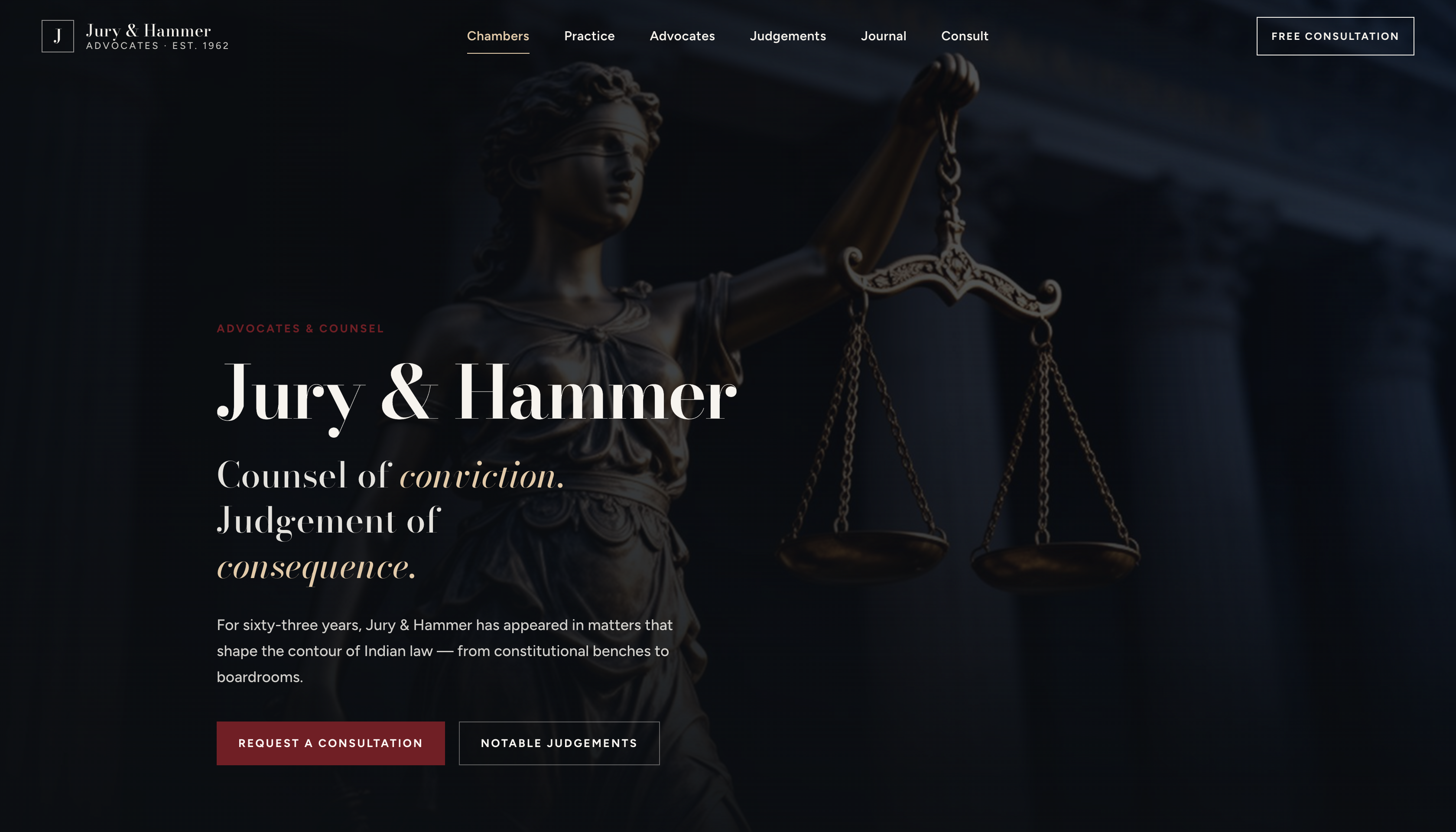 Jury & Hammer Advocates project preview