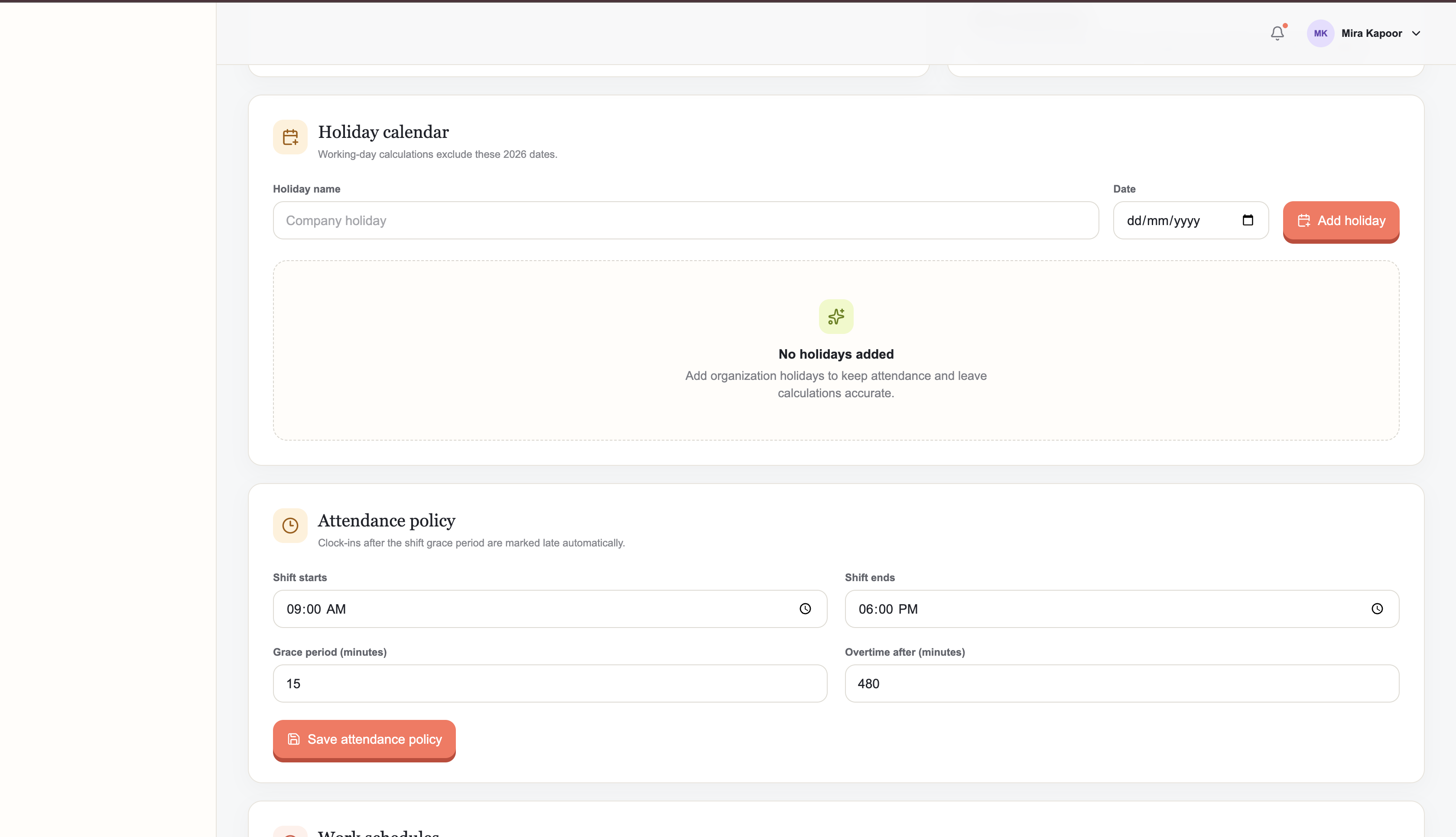 PeopleOS HRMS screenshot 2