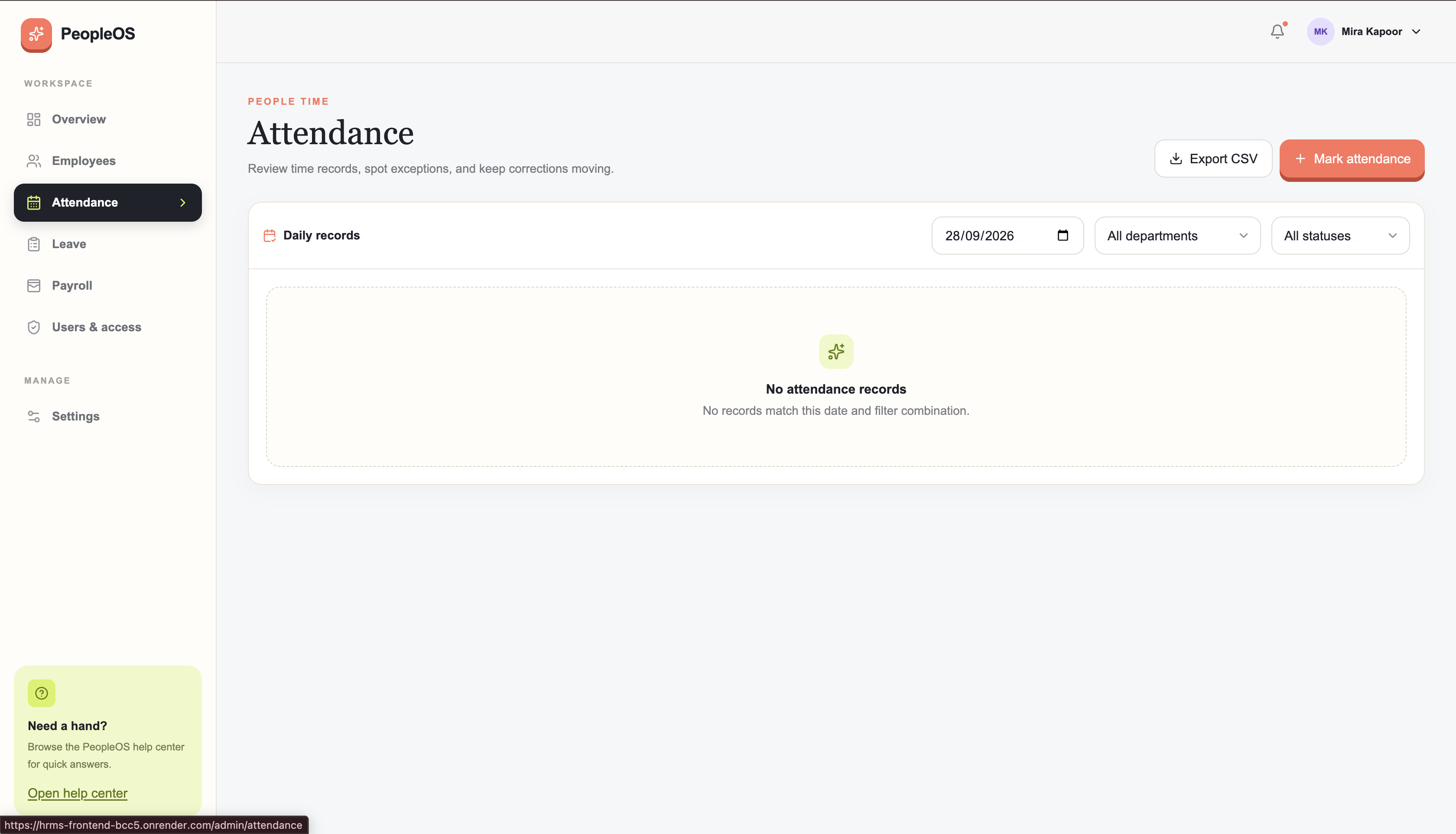 PeopleOS HRMS screenshot 4