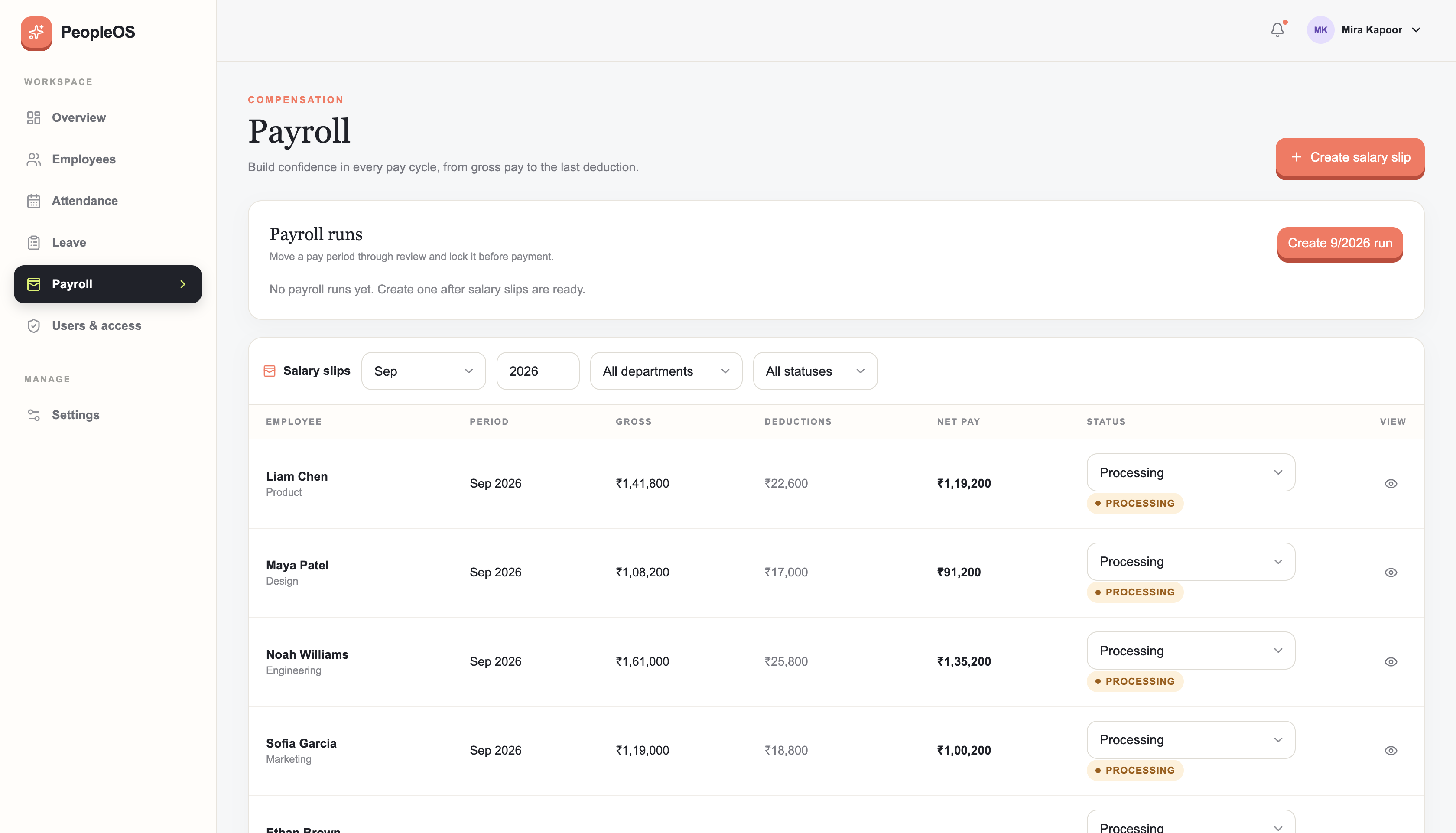 PeopleOS HRMS screenshot 6